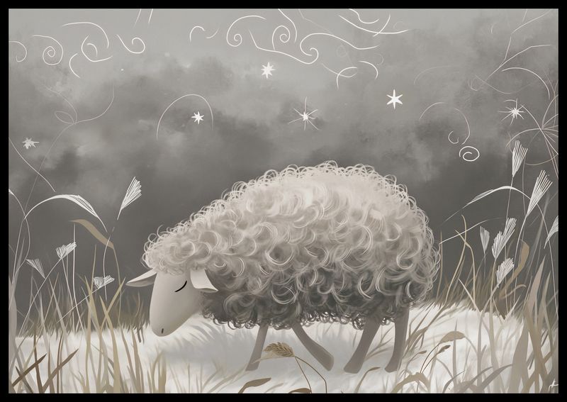 Plakat 66,5x46,5cm Bujna Owca zdjęcie 2