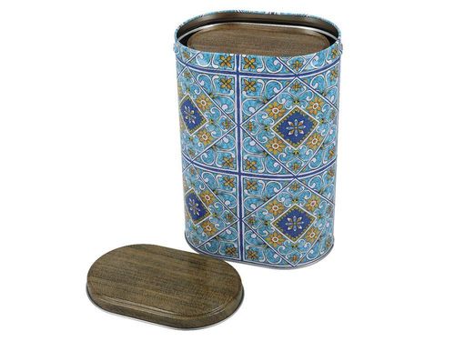 Kpl. 2 owalnych puszek metalowych na Arena.pl