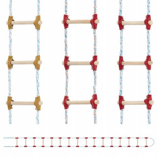 Drabina sznurowa linowa na dach ATESTOWANA 8m dekarska pleciona na Arena.pl