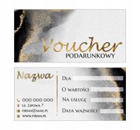 VOUCHERY PODARUNKOWE na zakupy lub usługi 60 szt. SKLEP PODARUNEK PREZENT
