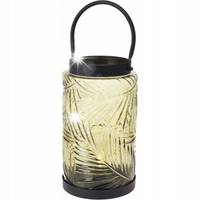 Latarenka LED, kolorowe szkło, 26 cm