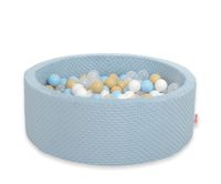 Suchy basen minky H-30 cm z piłkami 300szt. - misty blue