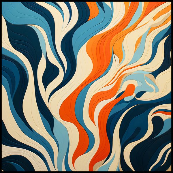 Plakat 100x100cm Oceaniczne Fale zdjęcie 2