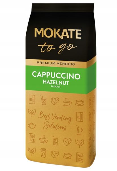 Kawa Cappuccino Instant Vending Orzech Laskowy Duże Opakowanie 1KG MOKATE zdjęcie 5
