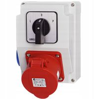 ROZDZIELNICA SKRZYNKA BUDOWLANA Z WYŁĄCZNIKIEM L0P 16A 5P 230V GNIAZDO