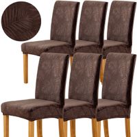 ZESTAW 6SZT POKROWIEC NA KRZESŁO WELUR UNIWERSALNY