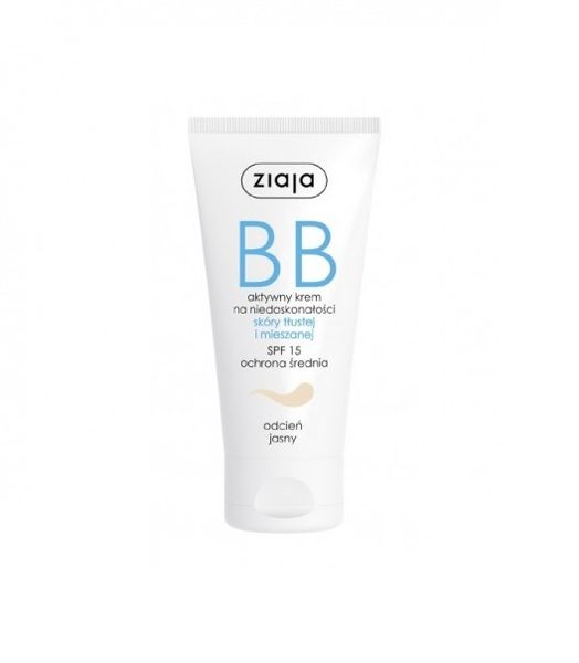 Ziaja krem BB odcień jasny SPF15 50ml zdjęcie 3