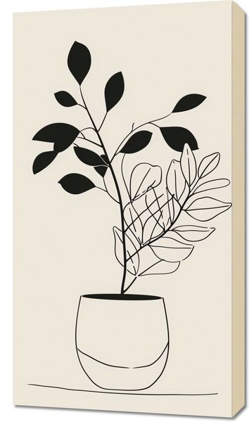 Obraz 50x90cm Prostota Doniczki zdjęcie 1