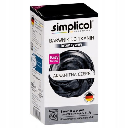 SIMPLICOL BARWNIK DO TKANIN 559G AKSAMITNA CZERŃ na Arena.pl