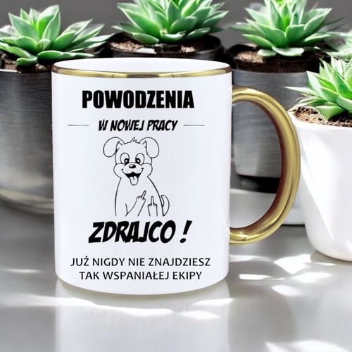 KUBEK PREMIUM NA POŻEGNANIE KOLEŻANKI KOLEGI Z PRACY ŚMIESZNY PREZENT na Arena.pl