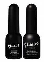 Didier Lab Zestaw: Hybrydowa Fiber Baza Octagon + Top Coat Super Shiny