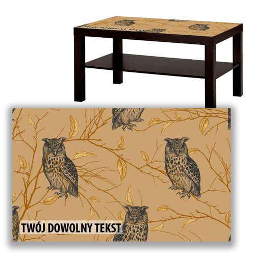 BLAT SZKLANY IKEA LACK Sowy z Twoim napisem 90x55cm 047a na Arena.pl