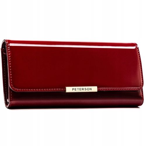 Portfel damski duży RFID na zatrzask pojemny na karty dokumenty PETERSON na Arena.pl