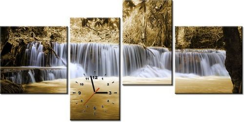 45CM 120CM ZEGAR 4 ELEM WODOSPAD ŚCIENNY na Arena.pl