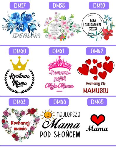 KUBEK Z NADRUKIEM PREZENT DLA MAMY ŻONY NA DZIEŃ MATKI MAMA URODZINY WZORY na Arena.pl