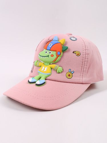 Czapka z daszkiem bejsbolówka dziewczęca DINO różowa 50-54 YOCLUB na Arena.pl