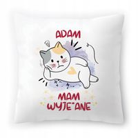 Poduszka Dla Adama Na Urodziny Ze Zdjęciem Na Prezent Biała 40X40 Cm