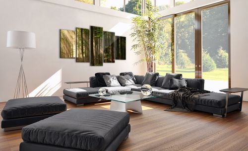 Obraz Na Płótnie - Las Drzewa Chrust  - 160X85 Cm - Ea160X85-3628 na Arena.pl