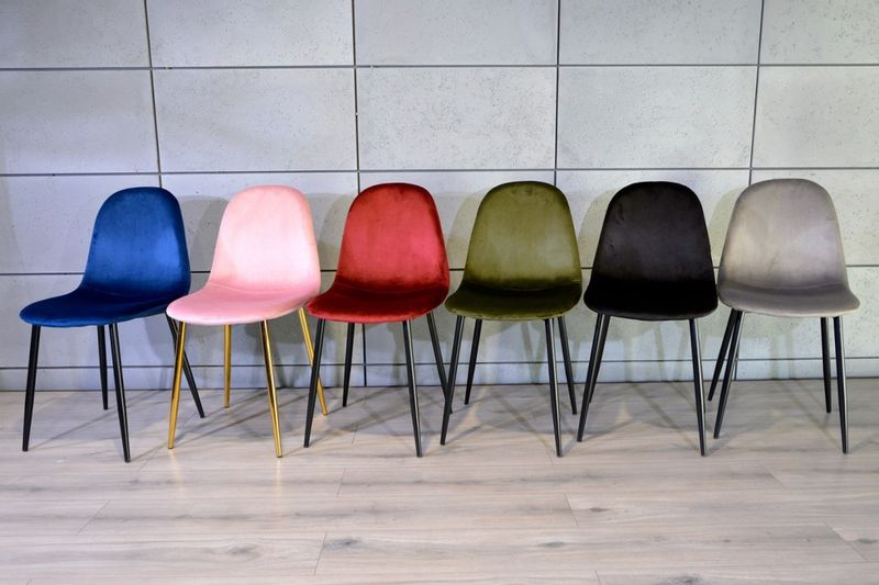 Krzesło tapicerowane GIULIA VELVET GREY zdjęcie 9