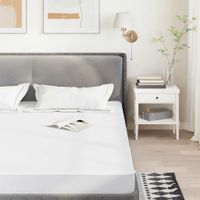 Ochraniacz na materac, biały, 200x200 cm, wodoodporny