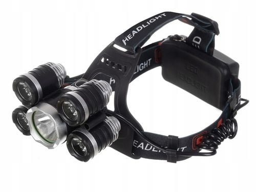 Latarka czołowa 5 x LED T6 CREE na Arena.pl