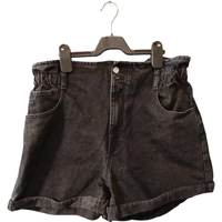 Spodnie Krótkie Damskie Bawełniane Wygodne Czarne XXL Na Lato Casual