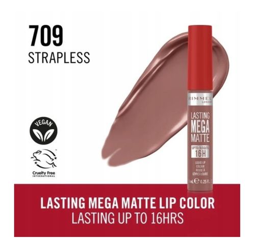 Rimmel Pomadka Mega Mate - Matowe Usta 709 Strapless na Arena.pl