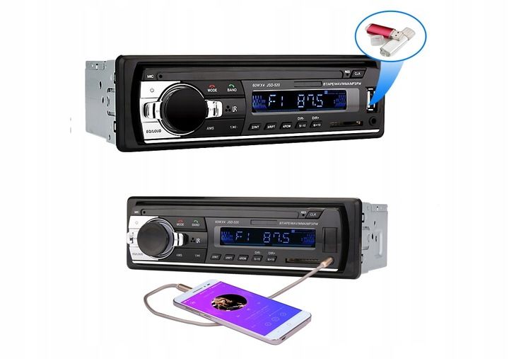 RADIO SAMOCHODOWE 1DIN ZASILANIE 24V BT USB SD AUX zdjęcie 4