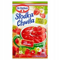 DR OETKER KISIEL SŁODKA CHWILA POZIOMKA Z KAWAŁKAMI OWOCÓW 31,5G