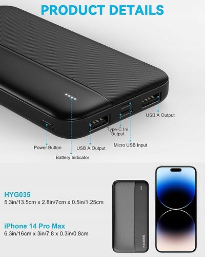 Power Bank 10000 mAh USB-C, MICRO USB, 2 x USB na Arena.pl