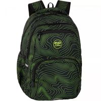 Plecak szkolny wielokomorowy CoolPack czarny, Odcienie zieleni 23 l