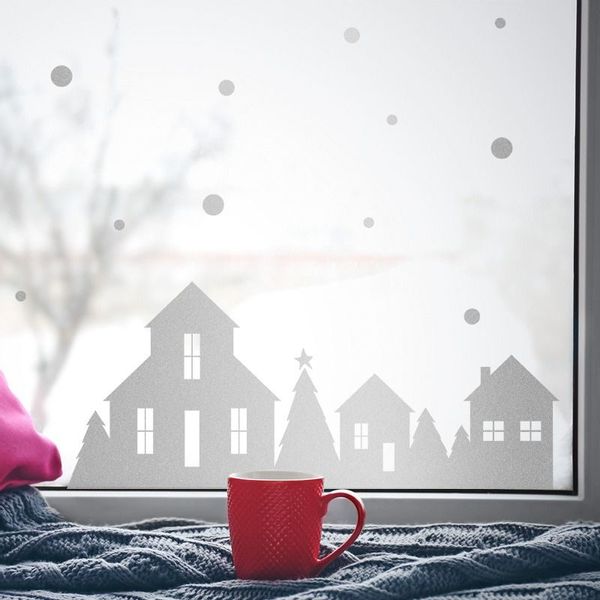 Naklejki Zimowe Domki SW022 zdjęcie 1