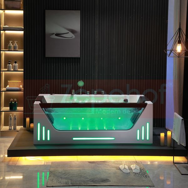 Wanna z hydromasażem EBX-7066 white prostokątna 170cmx78cmx61cm Wodosp zdjęcie 44