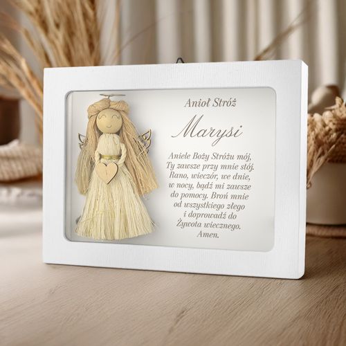 Anioł Stróż Modlitwa Imię Pamiątka Chrztu Świętego dla Chłopca Dziewczynki na Arena.pl