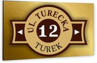 Tabliczka Tablica ADRESOWA ALUMINIOWA Numer domu 30x20 cyfry ulica dibond