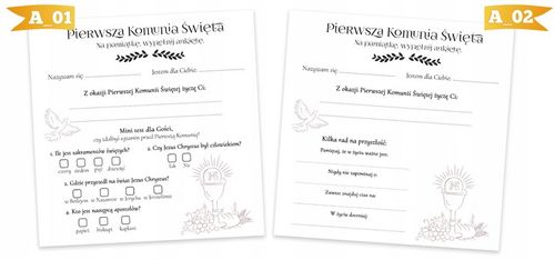 KSIĘGA GOŚCI NA KOMUNIĘDLA CHŁOPCA - PIĘKNA PAMIĄTKA NA ZDJĘCIA [w12] na Arena.pl