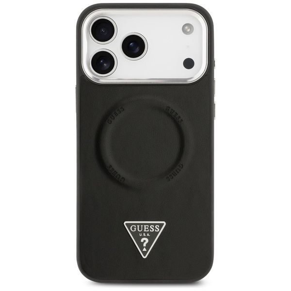 Etui Guess Triangle Logo MagSafe do iPhone 17 Pro czarny zdjęcie 3