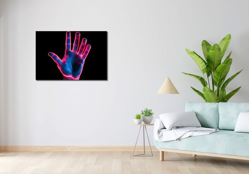 Obraz 90x60cm Dotyk Przyszłości zdjęcie 2