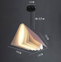 Stylowa lampa wisząca – książka - różowy