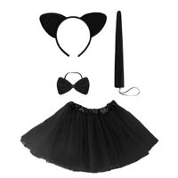 Akcesoria do przebrania ze spódniczką Kotek