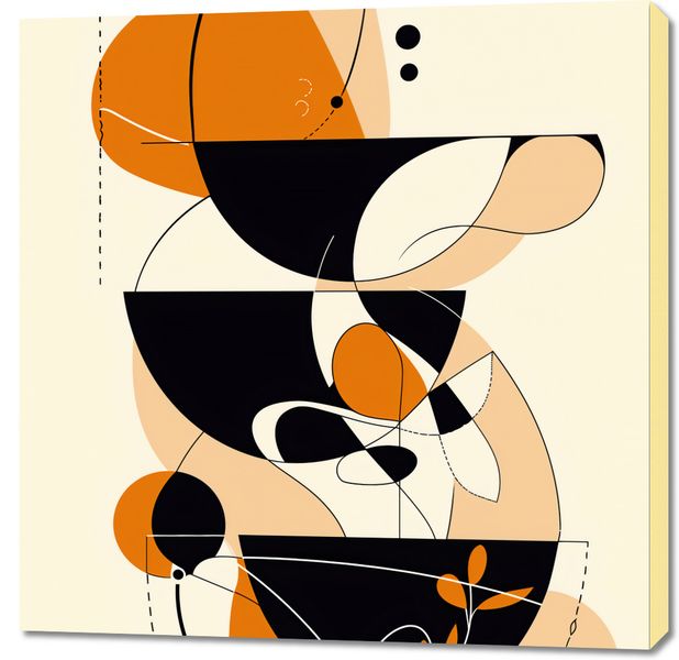 Obraz 90x90cm Taneczne Kręgi zdjęcie 1