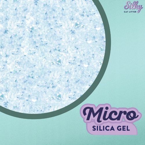 MICRO drobny Żwirek silikonowy dla kota SILKY 30,4L ZESTAW 8x3,8l na Arena.pl