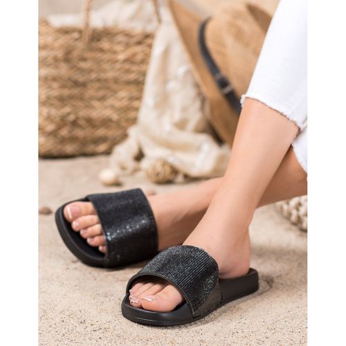 Modne Czarne Klapki r.39 na Arena.pl