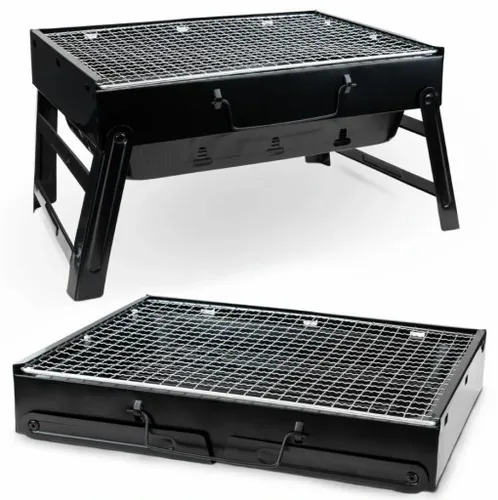 GRILL TURYSTYCZNY PRZENOŚNY SKŁADANY WALIZKA Kempingowy Prostokatny na Arena.pl