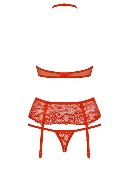 Erotyczny Komplet Pas Stringi Stanik Obsessive S/M zdjęcie 2