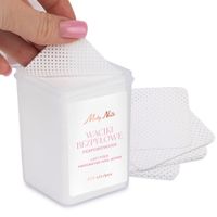 200x MollyNails Waciki Bezpyłowe Do Paznokci Kosmetyczne Perforowane 5x5cm