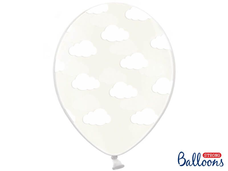 Balony chmurki przezroczyste, 6 szt. zdjęcie 1