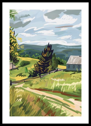 Plakat 68x101cm Bujna Wieś na Arena.pl