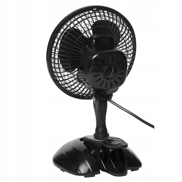 WENTYLATOR WIATRAK BIURKOWY KLIPS STOJAK REGULACJA 2 TRYBY 25W CICHY ZESTAW zdjęcie 2