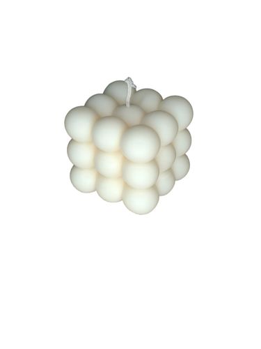 Świeca Dekoracyjna Bubble DUŻA Biała Sojowa Naturalna Ekologiczna Prezent na Arena.pl